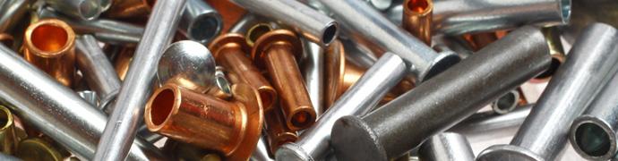 Semi-tubular rivets