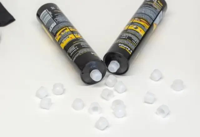 Cap for caulk tubes