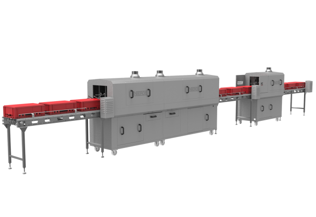 Drying tunnel for crates